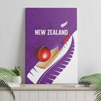 New Zealand Cricket Canvas Wall Art Kiwi Birds Haka Dance Purple Fern Sporty Style LT03 - Polynesian Pride