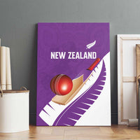 New Zealand Cricket Canvas Wall Art Kiwi Birds Haka Dance Purple Fern Sporty Style LT03 - Polynesian Pride