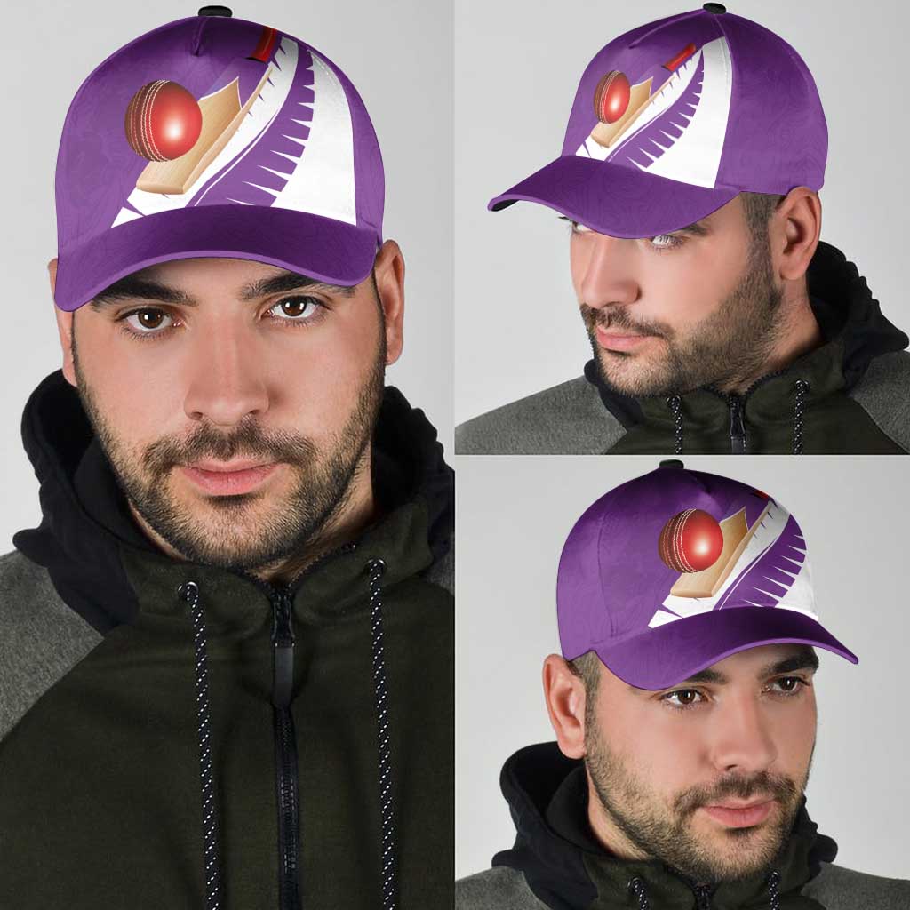 New Zealand Cricket Classic Cap Kiwi Birds Haka Dance Purple Fern Sporty Style LT03 - Polynesian Pride