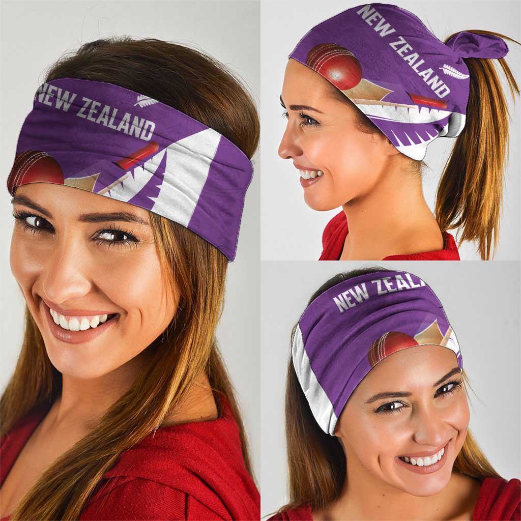 New Zealand Cricket Neck Gaiter Kiwi Birds Haka Dance Purple Fern Sporty Style LT03 - Polynesian Pride
