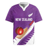 Custom New Zealand Cricket Rugby Jersey Kiwi Birds Haka Dance Purple Fern Sporty Style LT03 Purple - Polynesian Pride