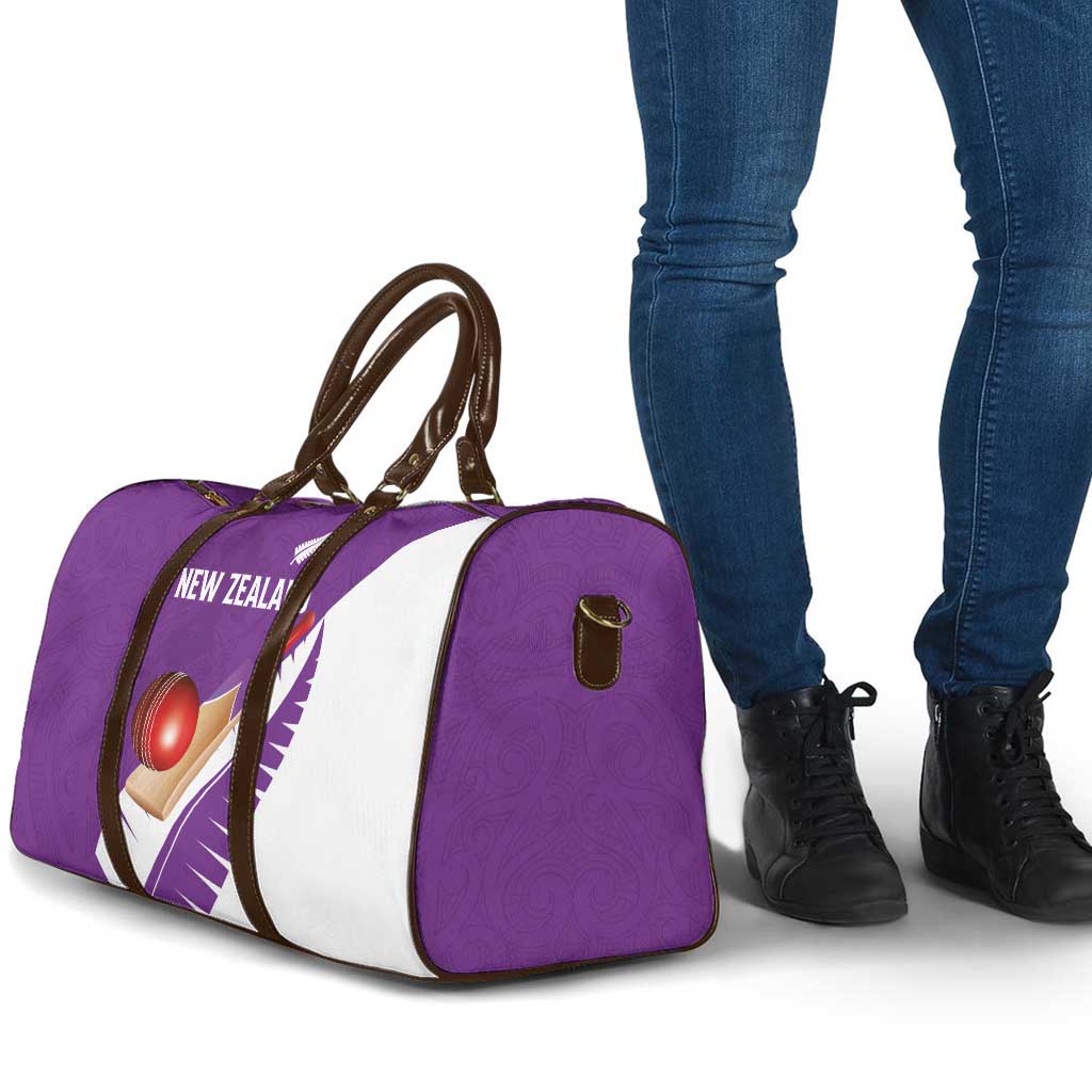 New Zealand Cricket Travel Bag Kiwi Birds Haka Dance Purple Fern Sporty Style LT03 - Polynesian Pride
