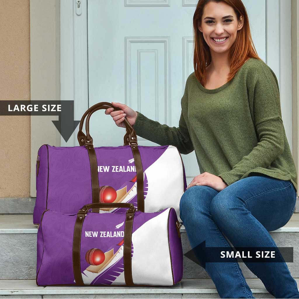 New Zealand Cricket Travel Bag Kiwi Birds Haka Dance Purple Fern Sporty Style LT03 - Polynesian Pride