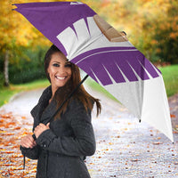 New Zealand Cricket Umbrella Kiwi Birds Haka Dance Purple Fern Sporty Style LT03 - Polynesian Pride
