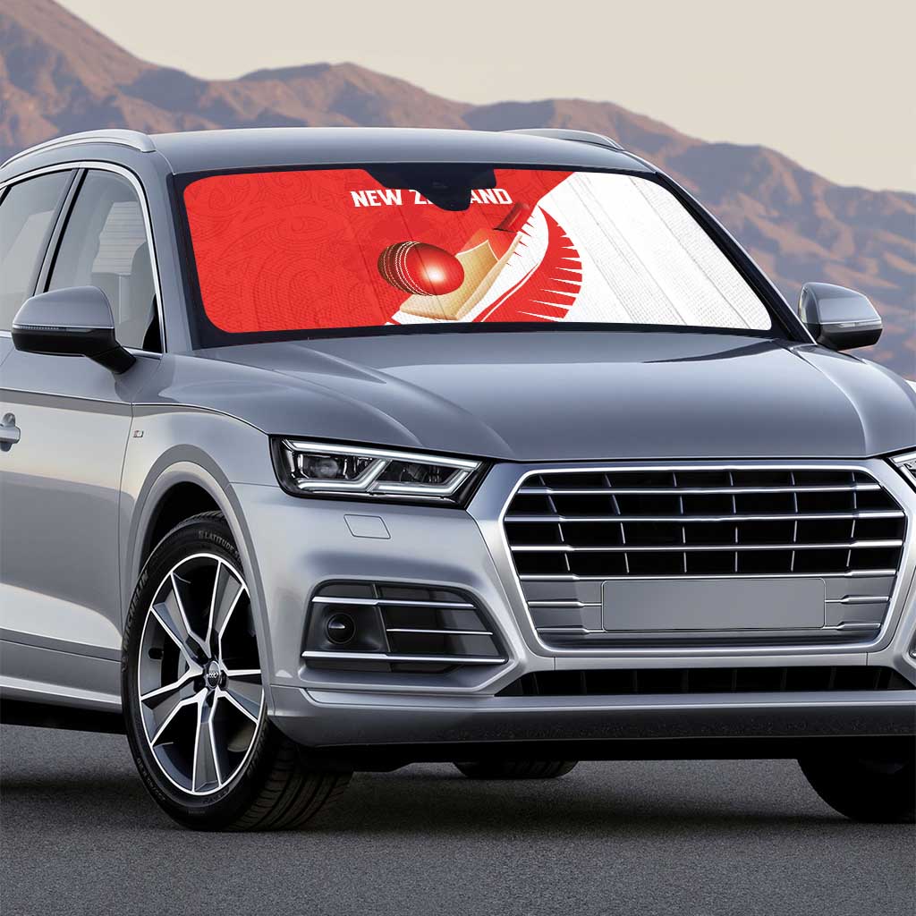 New Zealand Cricket Auto Sun Shade Kiwi Birds Haka Dance Red Fern Sporty Style LT03 - Polynesian Pride