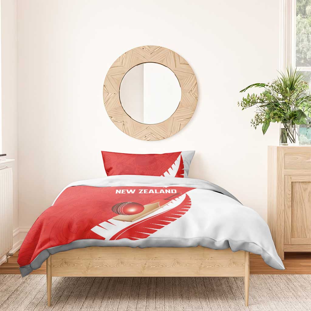 New Zealand Cricket Bedding Set Kiwi Birds Haka Dance Red Fern Sporty Style LT03 - Polynesian Pride