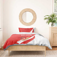 New Zealand Cricket Bedding Set Kiwi Birds Haka Dance Red Fern Sporty Style LT03 - Polynesian Pride