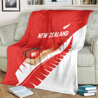 New Zealand Cricket Blanket Kiwi Birds Haka Dance Red Fern Sporty Style LT03 - Polynesian Pride