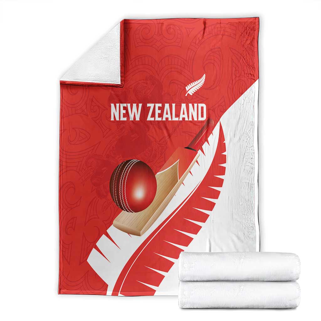 New Zealand Cricket Blanket Kiwi Birds Haka Dance Red Fern Sporty Style LT03 - Polynesian Pride