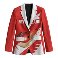 Custom New Zealand Cricket Blazer Kiwi Birds Haka Dance Red Fern Sporty Style LT03 Unisex Red - Polynesian Pride