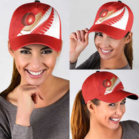 New Zealand Cricket Classic Cap Kiwi Birds Haka Dance Red Fern Sporty Style LT03 - Polynesian Pride