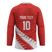 Custom New Zealand Cricket Hockey Jersey Kiwi Birds Haka Dance Red Fern Sporty Style LT03 - Polynesian Pride