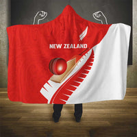 New Zealand Cricket Hooded Blanket Kiwi Birds Haka Dance Red Fern Sporty Style LT03 - Polynesian Pride