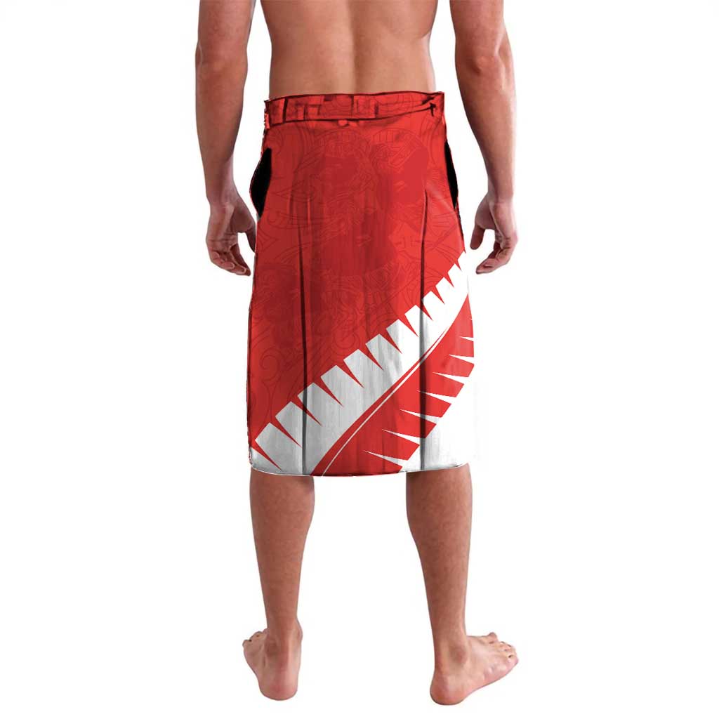 Custom New Zealand Cricket Lavalava Kiwi Birds Haka Dance Red Fern Sporty Style LT03 - Polynesian Pride