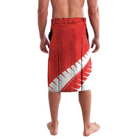 Custom New Zealand Cricket Lavalava Kiwi Birds Haka Dance Red Fern Sporty Style LT03 - Polynesian Pride