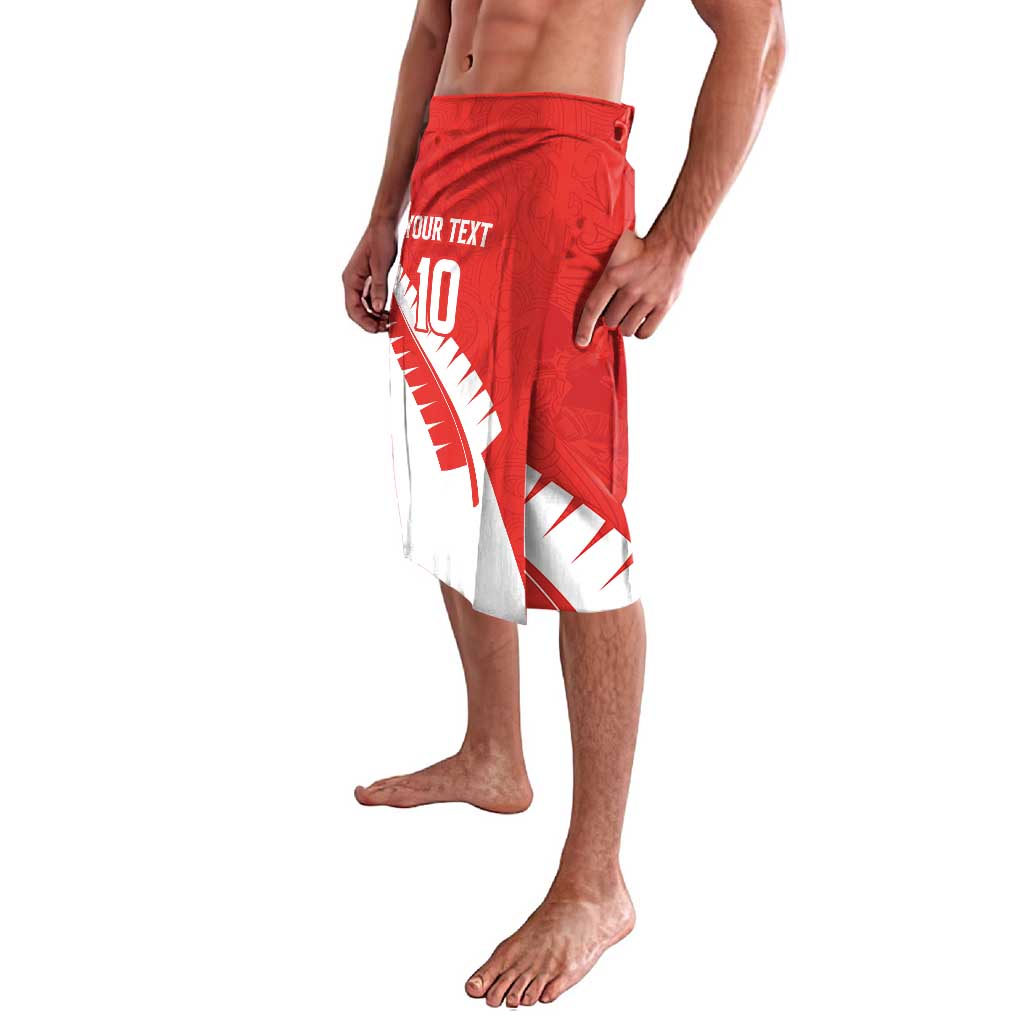 Custom New Zealand Cricket Lavalava Kiwi Birds Haka Dance Red Fern Sporty Style LT03 - Polynesian Pride
