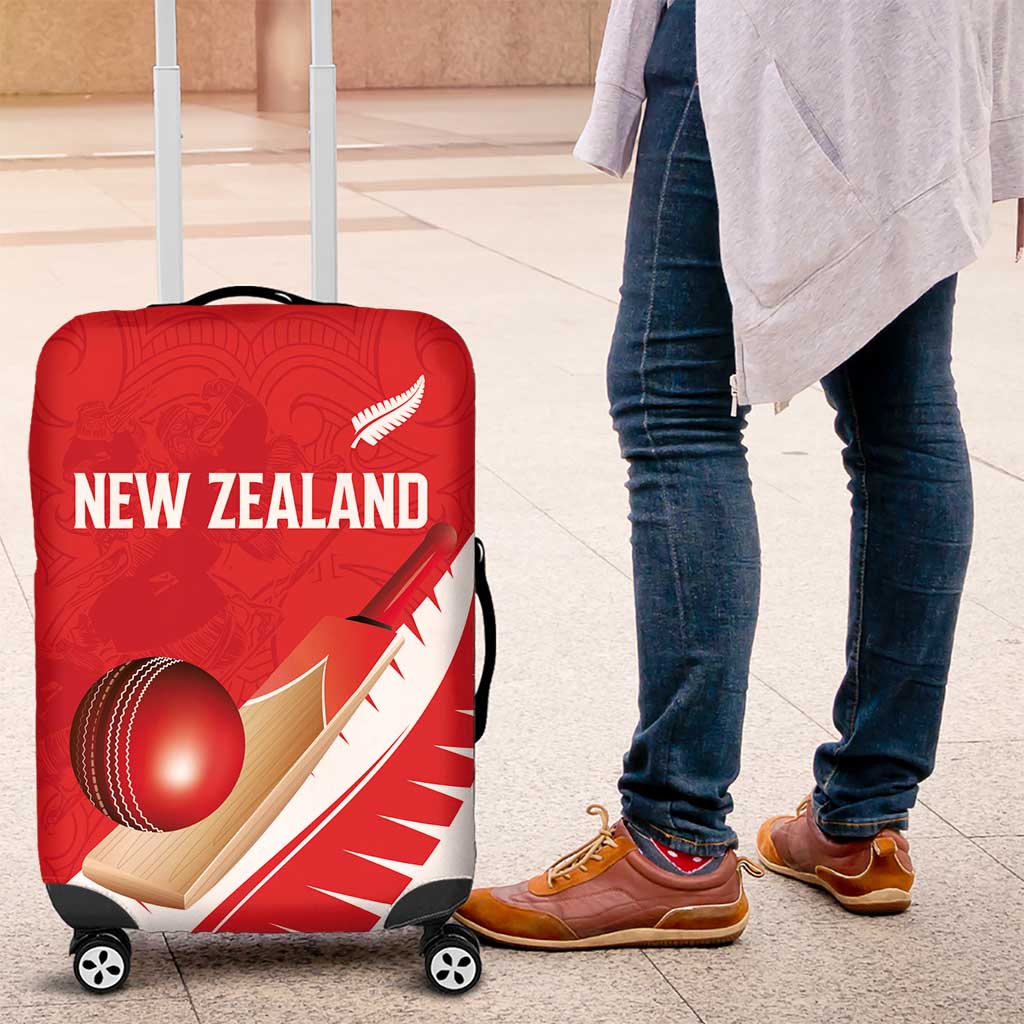 New Zealand Cricket Luggage Cover Kiwi Birds Haka Dance Red Fern Sporty Style