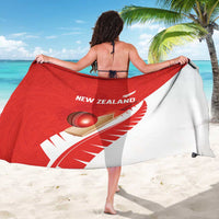 New Zealand Cricket Sarong Kiwi Birds Haka Dance Red Fern Sporty Style LT03 - Polynesian Pride