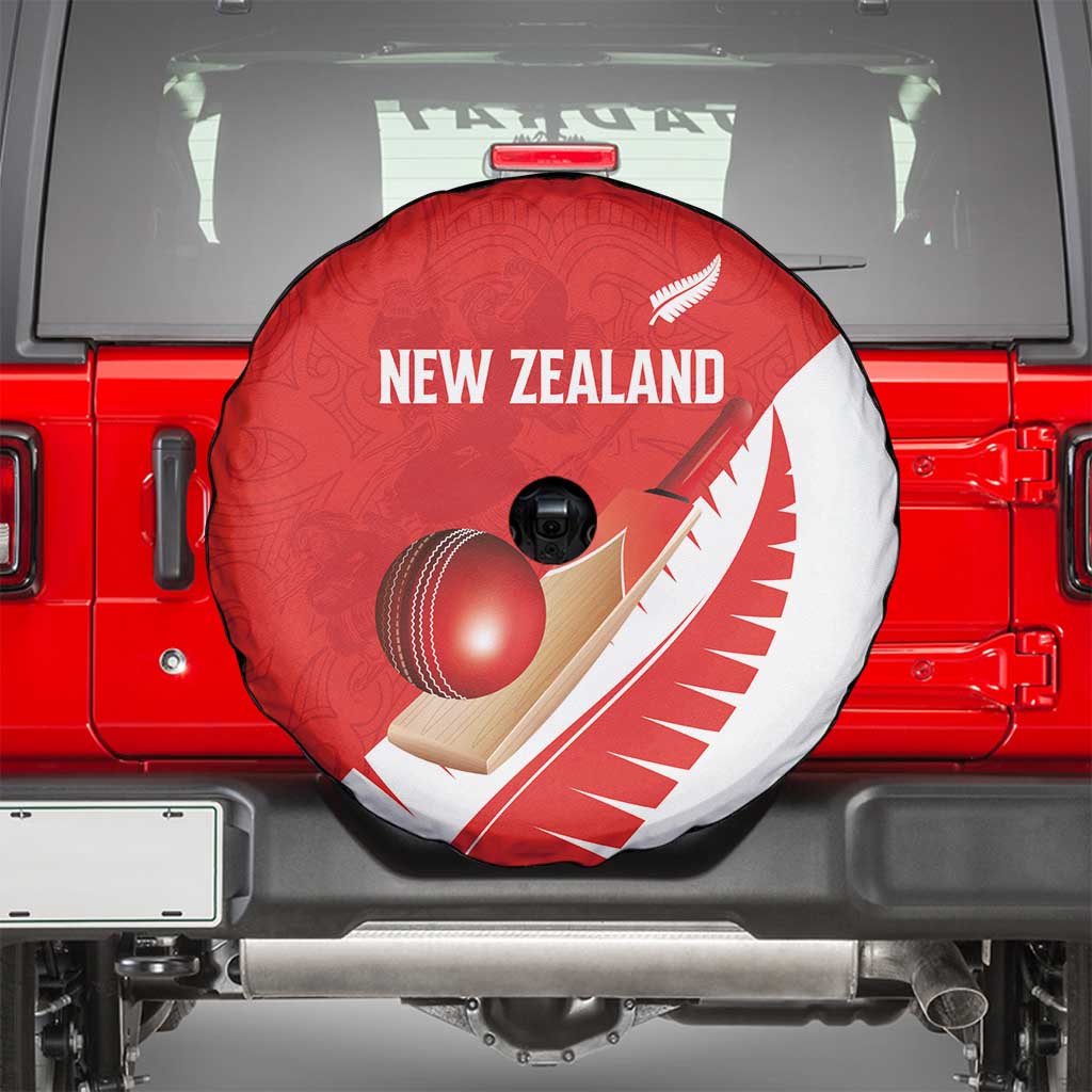 New Zealand Cricket Spare Tire Cover Kiwi Birds Haka Dance Red Fern Sporty Style LT03 - Polynesian Pride