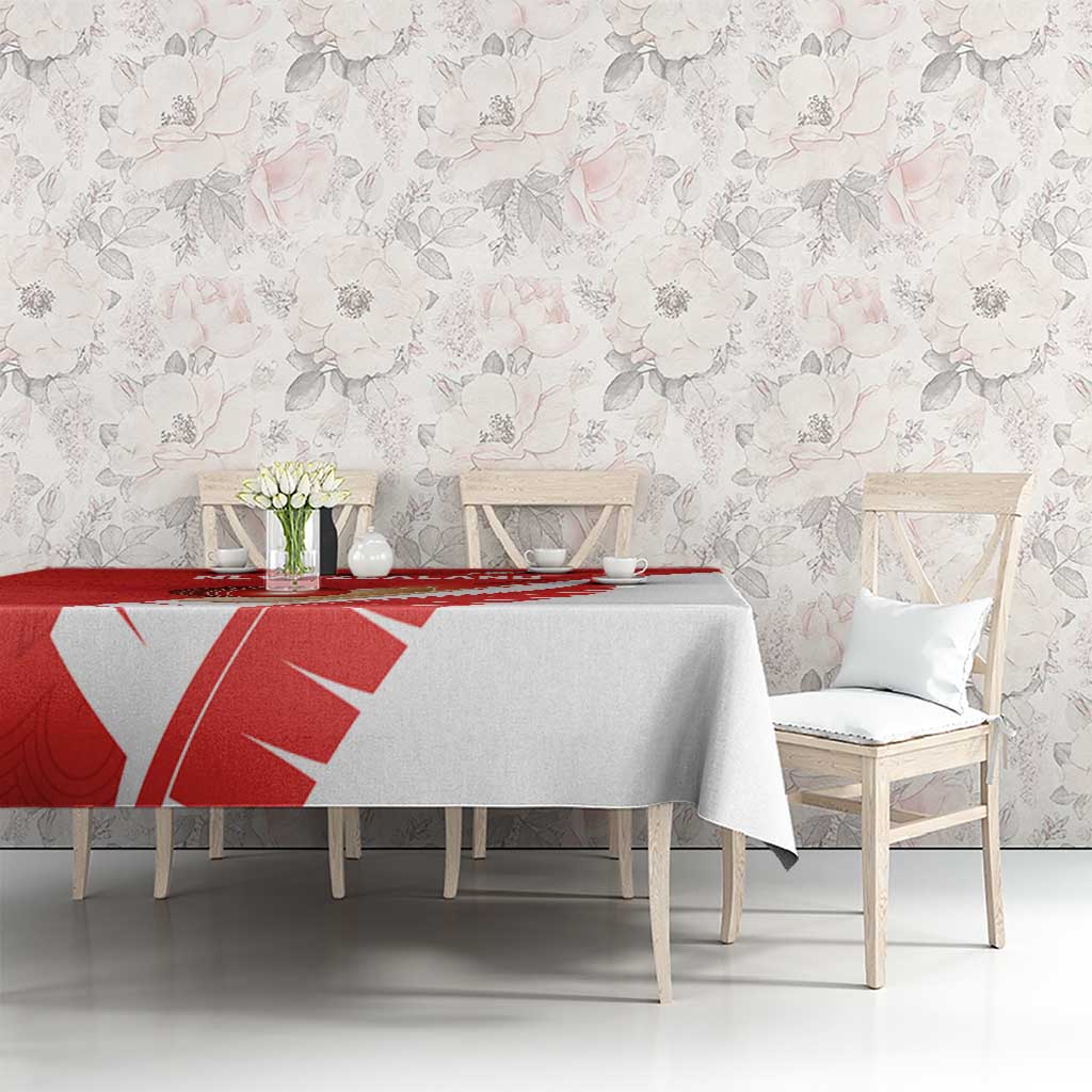 New Zealand Cricket Tablecloth Kiwi Birds Haka Dance Red Fern Sporty Style LT03 - Polynesian Pride