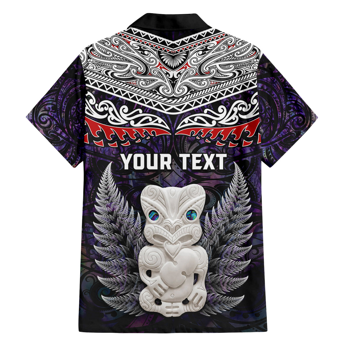 New Zealand Hei Tiki Family Matching Long Sleeve Bodycon Dress and Hawaiian Shirt Maori Purple Papua Shell Pattern LT03 - Polynesian Pride