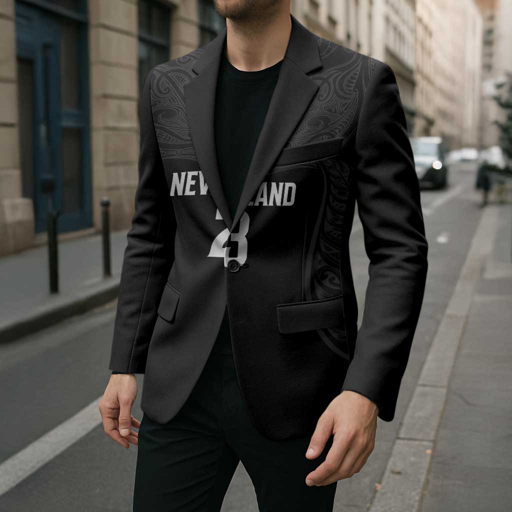 New Zealand Basketball Ta Moko Tribal Custom Blazer