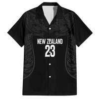 New Zealand Basketball Ta Moko Tribal Custom Hawaiian Shirt LT03 Black - Polynesian Pride