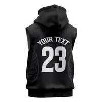 New Zealand Basketball Ta Moko Tribal Custom Sleeveless Hoodie LT03 - Polynesian Pride