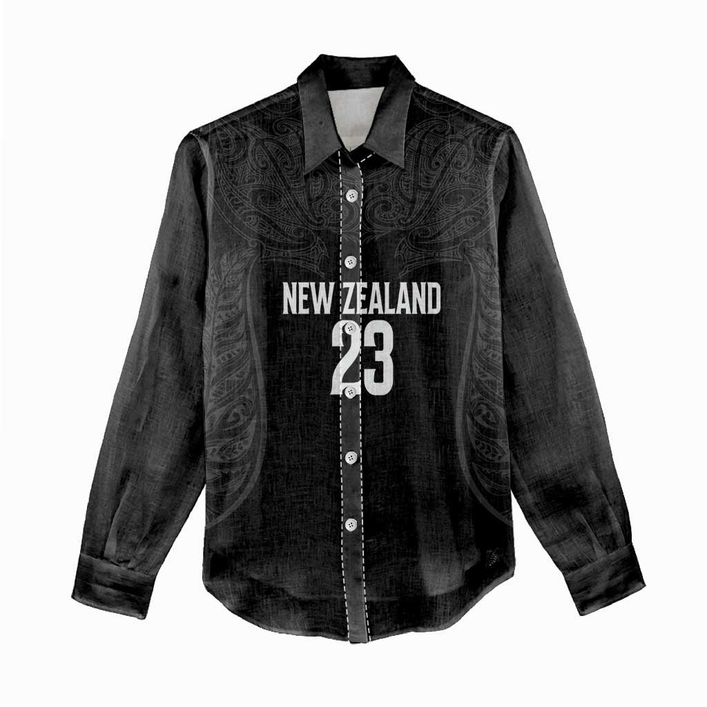 New Zealand Basketball Ta Moko Tribal Custom Women Casual Shirt LT03 - Polynesian Pride