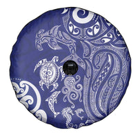 New Zealand Sea Animals with Maori Tribal Tattoo Spare Tire Cover Blue Color LT03 - Polynesian Pride
