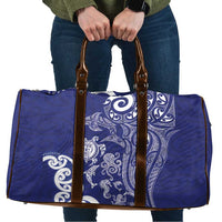 New Zealand Sea Animals with Maori Tribal Tattoo Travel Bag Blue Color LT03 Blue - Polynesian Pride
