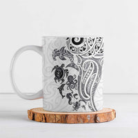 New Zealand Sea Animals with Maori Tribal Tattoo Ceramic Mug White Color LT03 White - Polynesian Pride