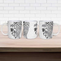 New Zealand Sea Animals with Maori Tribal Tattoo Ceramic Mug White Color LT03 - Polynesian Pride