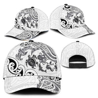 New Zealand Sea Animals with Maori Tribal Tattoo Classic Cap White Color LT03 - Polynesian Pride