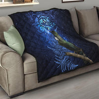 New Zealand Tui Bird Matariki Quilt Maori New Year with Galaxy Fern LT03 - Polynesian Pride