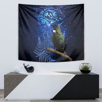 New Zealand Tui Bird Matariki Tapestry Maori New Year with Galaxy Fern LT03 - Polynesian Pride