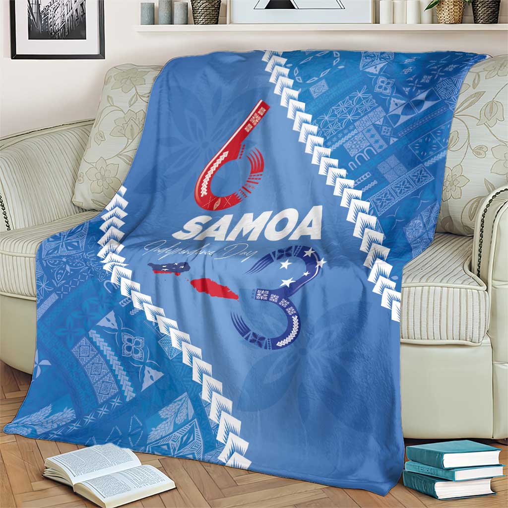 Samoa Independence Day Blanket Anniversary 63th-Siapo Art