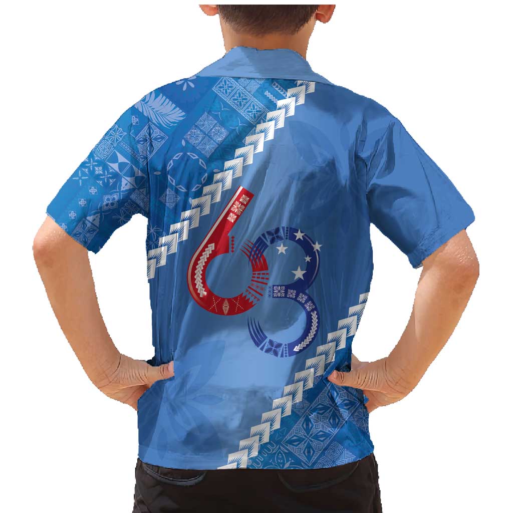 Samoa Independence Day Family Matching Mermaid Dress and Hawaiian Shirt Anniversary 63th-Siapo Art LT03 - Polynesian Pride