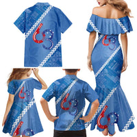 Samoa Independence Day Family Matching Mermaid Dress and Hawaiian Shirt Anniversary 63th-Siapo Art LT03 - Polynesian Pride