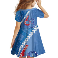 Samoa Independence Day Family Matching Off Shoulder Short Dress and Hawaiian Shirt Anniversary 63th-Siapo Art LT03 - Polynesian Pride