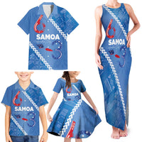 Samoa Independence Day Family Matching Tank Maxi Dress and Hawaiian Shirt Anniversary 63th-Siapo Art LT03 - Polynesian Pride