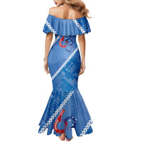 Samoa Independence Day Mermaid Dress Anniversary 63th-Siapo Art LT03 - Polynesian Pride