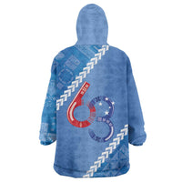 Samoa Independence Day Wearable Blanket Hoodie Anniversary 63th-Siapo Art LT03 - Polynesian Pride