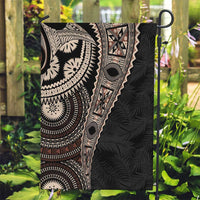 Fiji Traditional Masi Garden Flag Tapa Art Palm Leaves Pattern LT03 Garden Flag Brown - Polynesian Pride