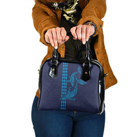 Aloha Hawaii Whale Kakau and Polynesian Tattoo Shoulder Handbag Dark Navy Color LT03 One Size Dark Navy - Polynesian Pride