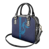 Aloha Hawaii Whale Kakau and Polynesian Tattoo Shoulder Handbag Dark Navy Color LT03 - Polynesian Pride