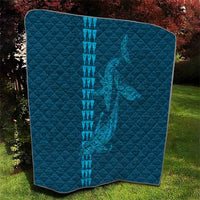 Aloha Hawaii Whale Kakau and Polynesian Tattoo Quilt Light Blue Color LT03 - Polynesian Pride