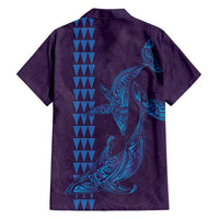 Aloha Hawaii Whale Kakau and Polynesian Tattoo Hawaiian Shirt Purple Color LT03 - Polynesian Pride
