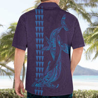 Aloha Hawaii Whale Kakau and Polynesian Tattoo Hawaiian Shirt Purple Color LT03 - Polynesian Pride