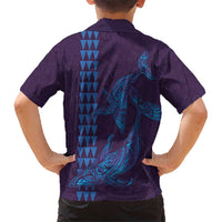 Aloha Hawaii Whale Kakau and Polynesian Tattoo Hawaiian Shirt Purple Color LT03 - Polynesian Pride